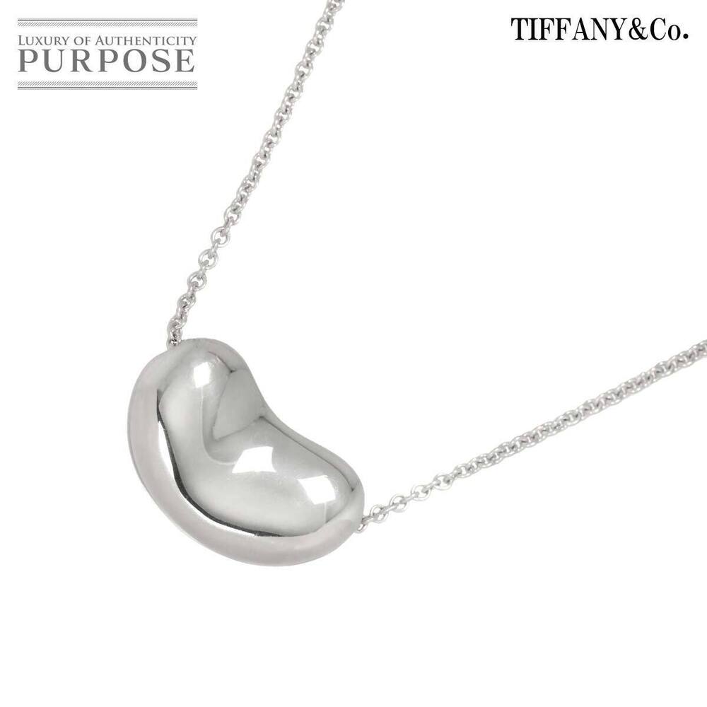 Tiffany Co Bean Necklace Silver Sv